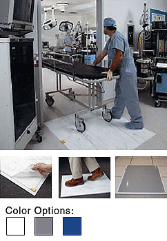 Cleanroom Sticky Mats with Base Pad, Include 5 Tacky Mats of 30 Sheets (150  Sheets Total) & 1 Non-Slip Hard Plastic Frame, Size 24x36 Inches, 50  Microns Per Sheet, Repositionable, Blue: 